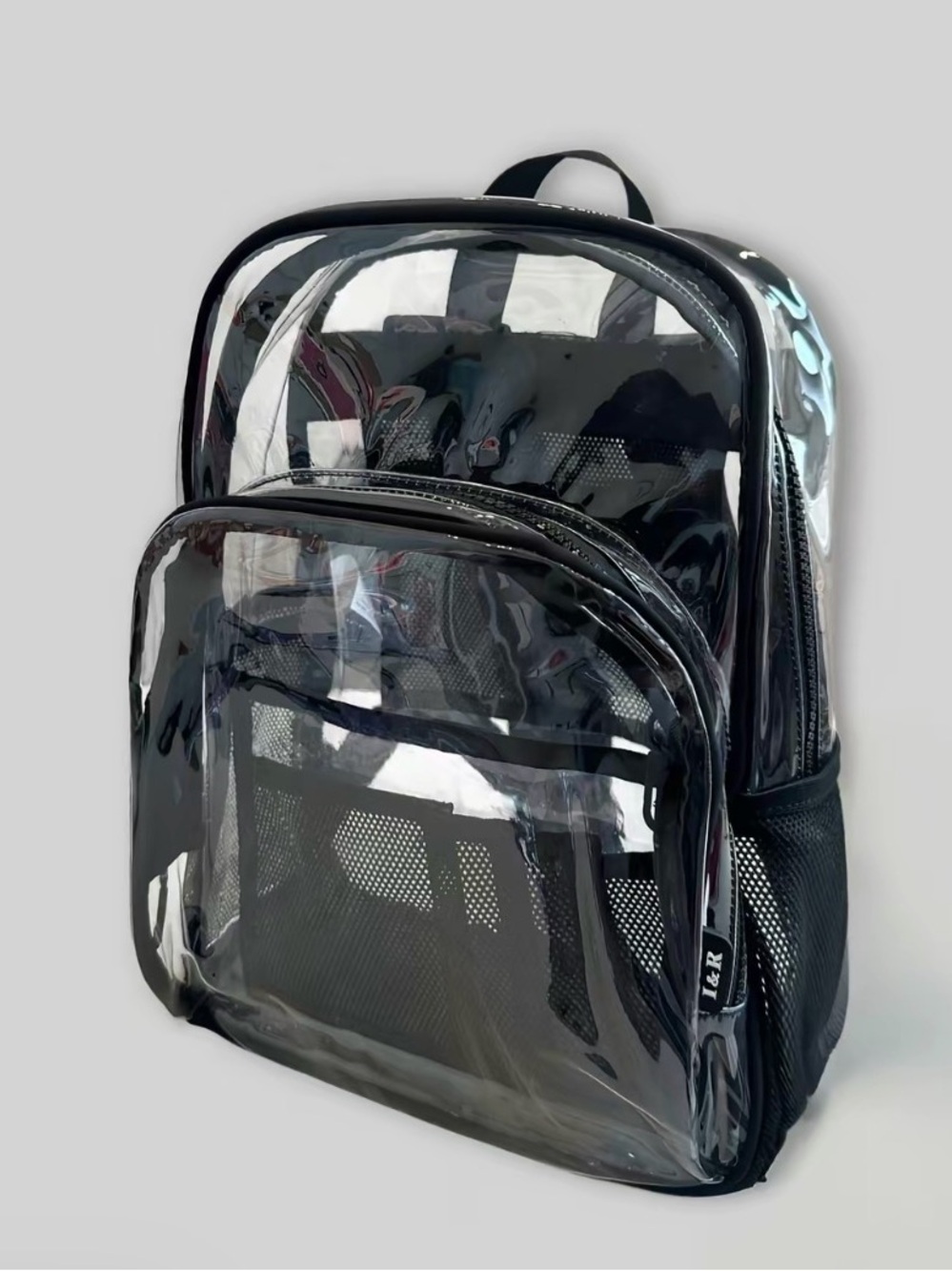 Iris and Rainbow Clear mini backpack in Black BNNU